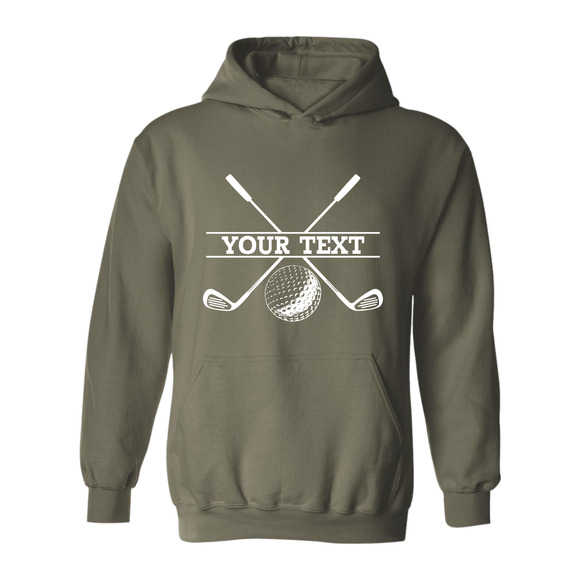 Golf Hoodie Personalized Golf Ball Club YOUR NAME Sweatshirt - Picture 11 of 15